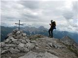 Monte Lastroni - 2449 m na vrhu